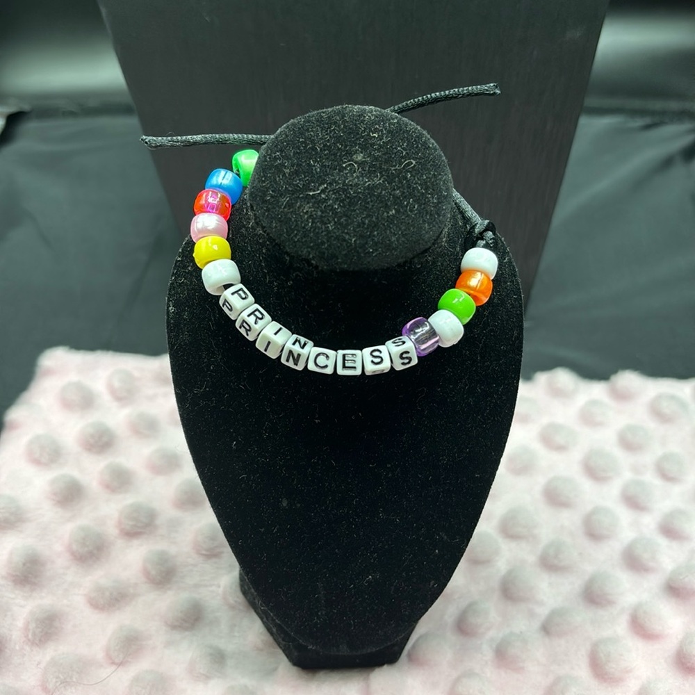 Handmade PRINCESS bracelet made by Evi Vaucher Delacroix..buy 4 get 1 Free